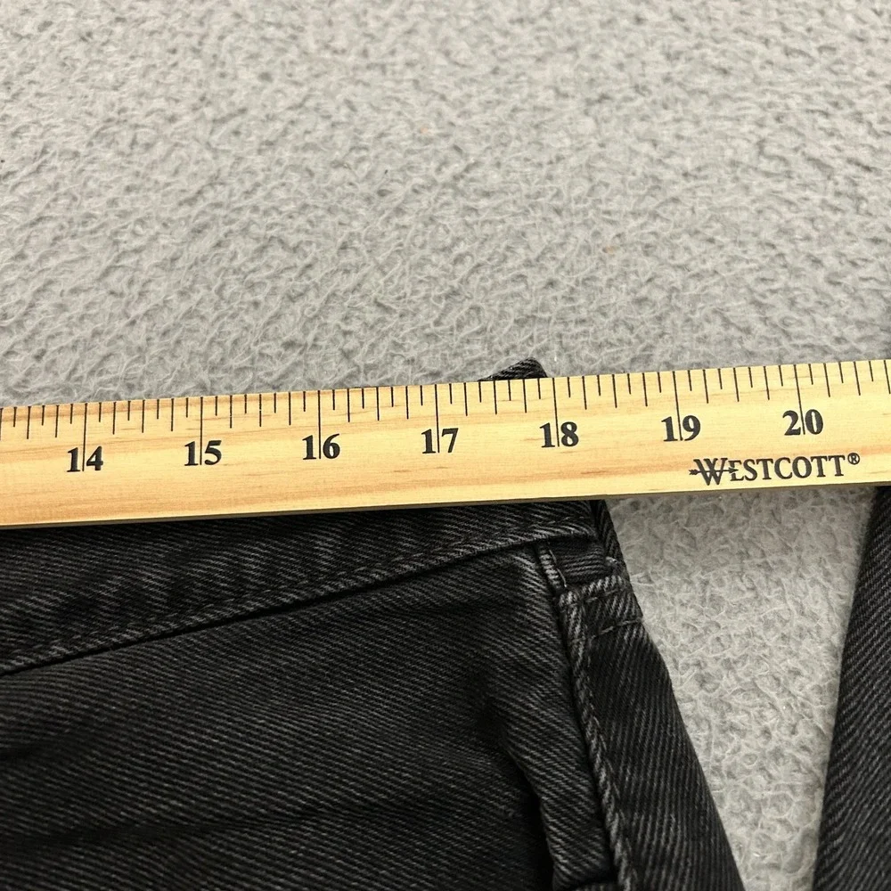 Levis Jeans Men 36x36 Black Denim 505 Regular Straight American Work Wear Cotton